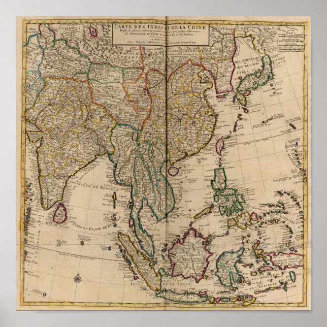 China och Indien Poster (Framsidan)