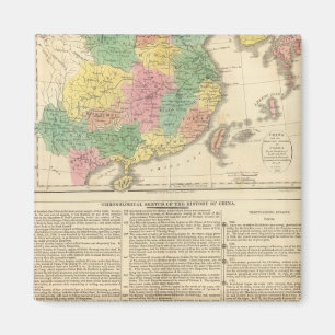 China och Japan Atlas Karta Magnet