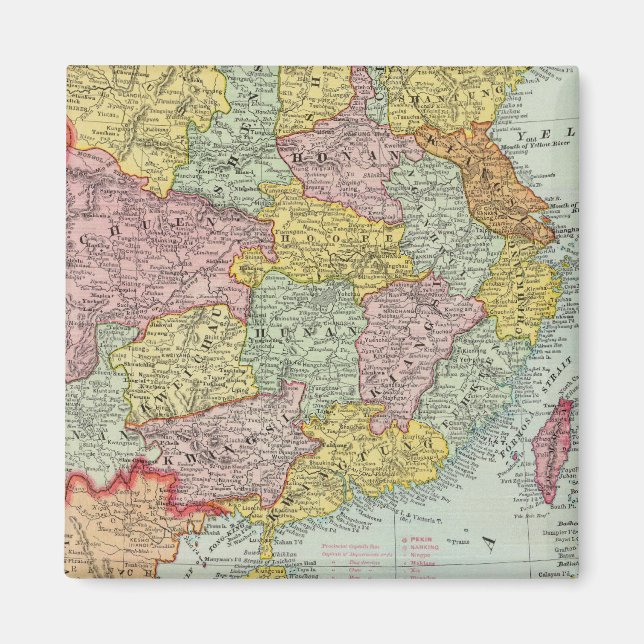 China och Malaysia Magnet (Framsidan)