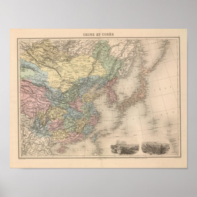 China och Sydkorea Poster (Framsidan)