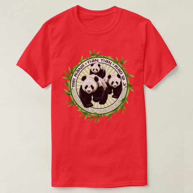 China Panda Bears T Shirt (Design framsida)