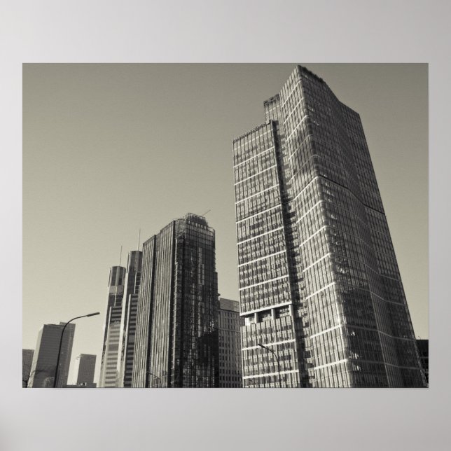 China, Peking, Chaoyang District. Fortune Plaza Poster (Framsidan)