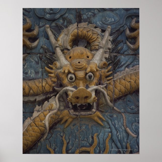 China, Peking, den förbjudna staden, nio draken Poster (Framsidan)