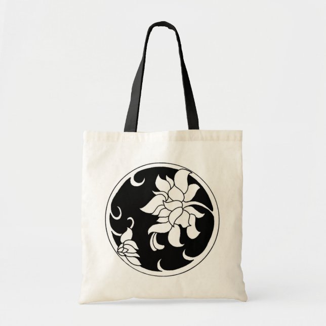 China Peony Flower - Bag Tygkasse (Framsidan)