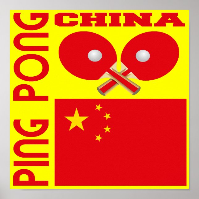 China Ping Pong Poster (Framsidan)
