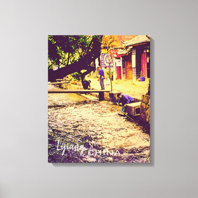 China: provinsen Lijiang Yunnan Canvastryck (Framsida)