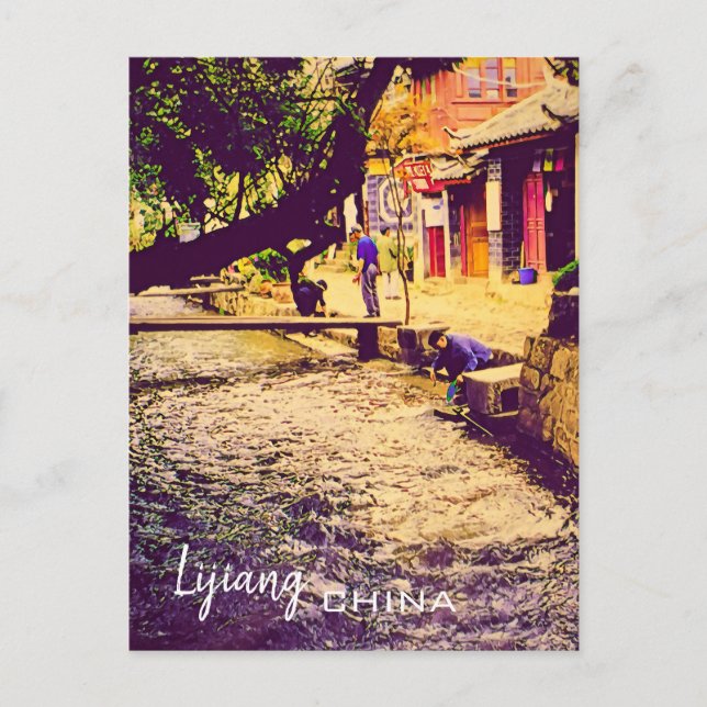 China: provinsen Lijiang Yunnan Vykort (Framsida)