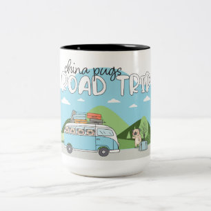 China Pugs Road Resa 2-Tone Coffee Mugg