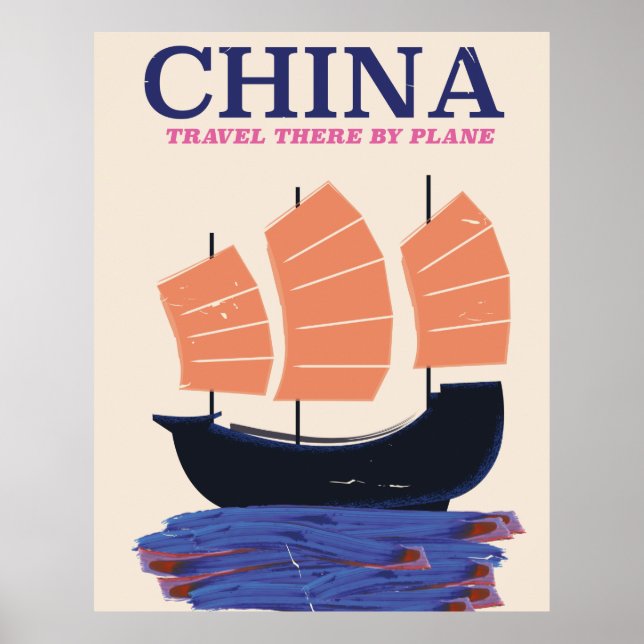 China "Resa där vid flygplan" Poster (Framsidan)