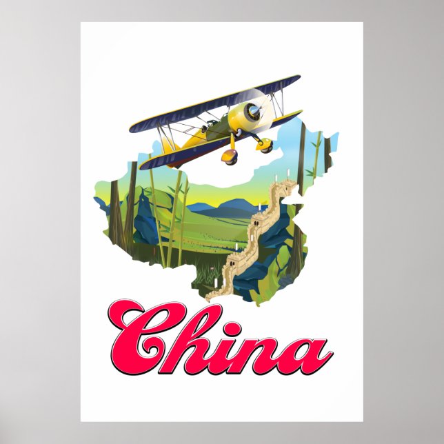 China Resa karta poster (Framsidan)