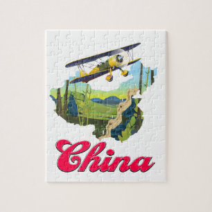 China Resa karta poster Pussel