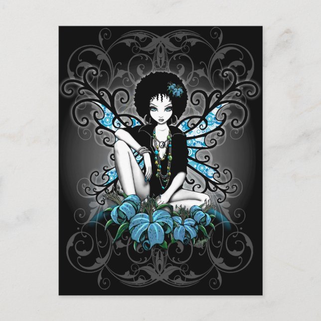 China Retro Lilly Fantasy vykort (Framsida)