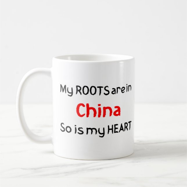 china-rotkaffe mugg (Vänster)