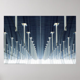 China, Shanghai   Pudong Internationell flygplats Poster