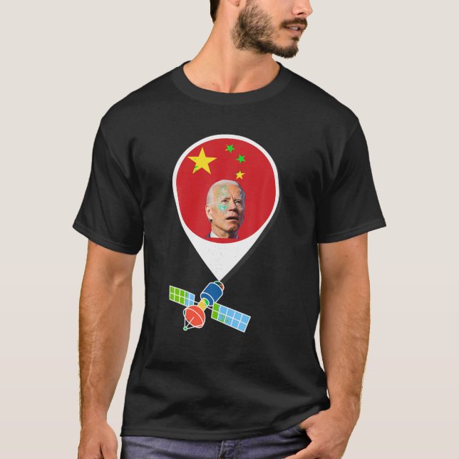 China Spy Balloon Funny Surveillance Joe Biden C T Shirt (Framsida)