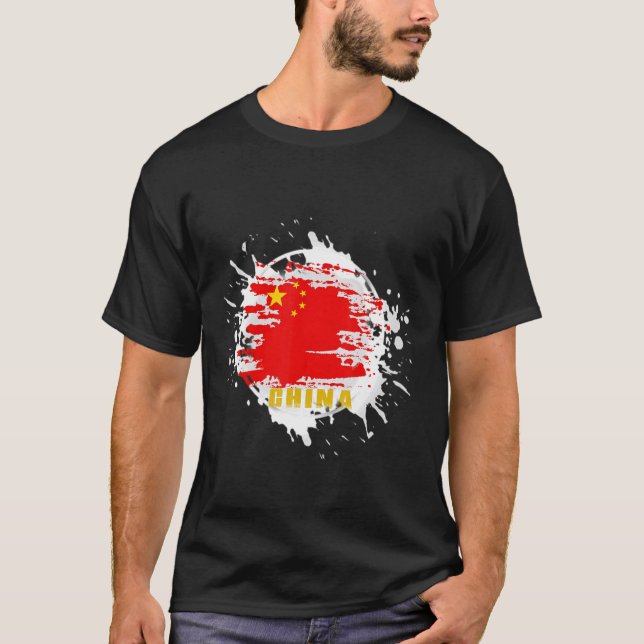 China Stänk T Shirt (Framsida)