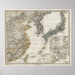 China, Sydkorea, Japan Poster