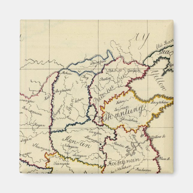 China, Sydkorea Magnet (Framsidan)