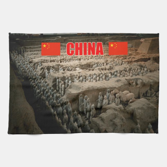 CHINA Terracotta Army Kökshandduk (Horisontell)