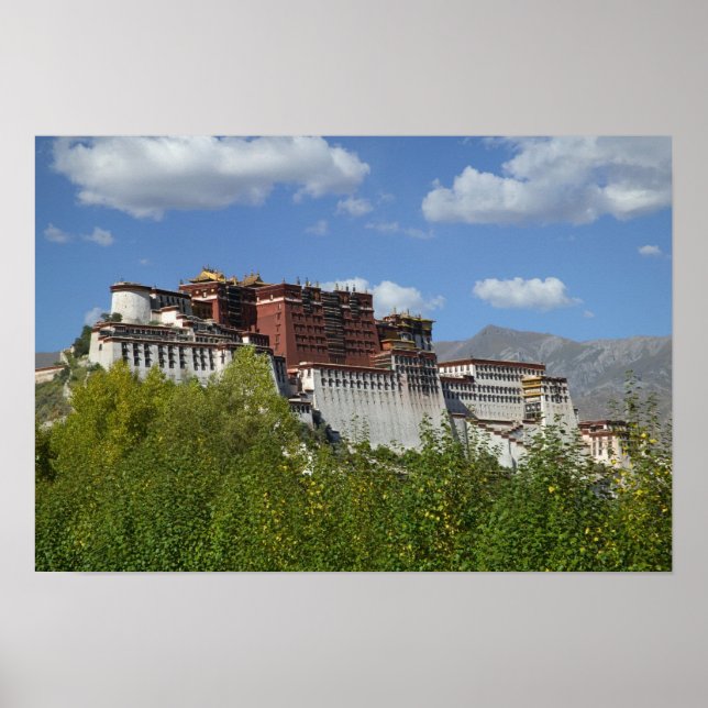 China, Tibet, Lhasa, Potala Palace 3 Poster (Framsidan)