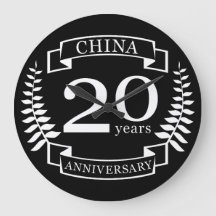 China Traditionellt bröllop år 20 år