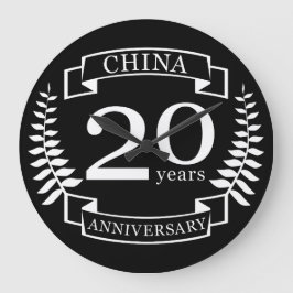 China Traditionellt bröllop år 20 år Stor Klocka