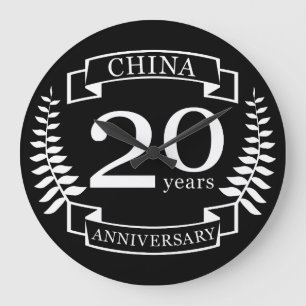 China Traditionellt bröllop år 20 år Stor Klocka