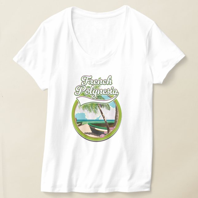 China Travel karta logotyp T Shirt (Laydown)