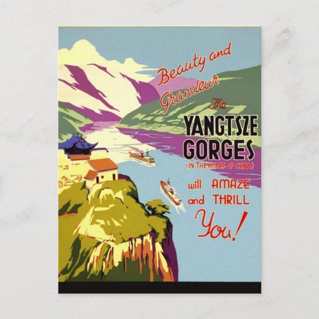 China Travel Vykort (Framsida)