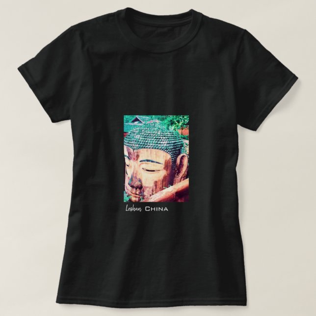 China trip Leshan Giant Buddha T Shirt (Design framsida)