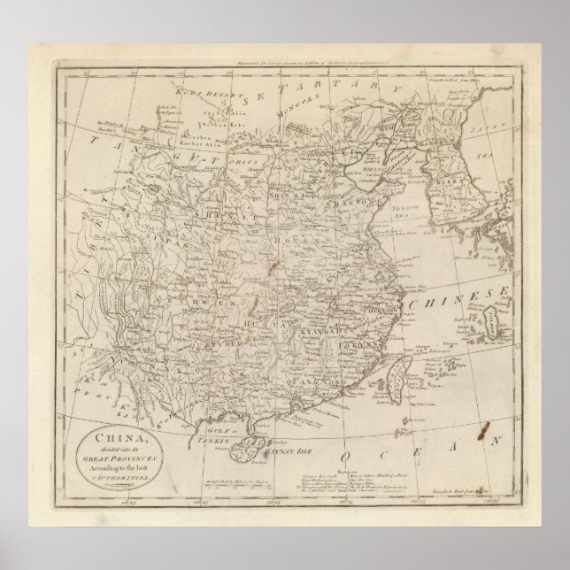 China, uppdelad i Underbara provinser Poster (Framsidan)