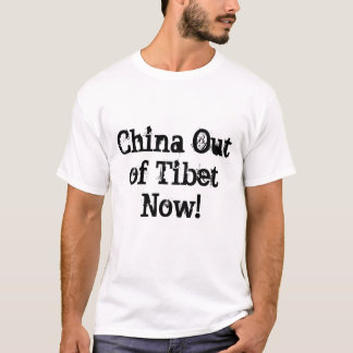China ut ur den Tibet nu utslagsplatsshirt.en Tee