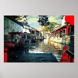 China Vatten City Poster