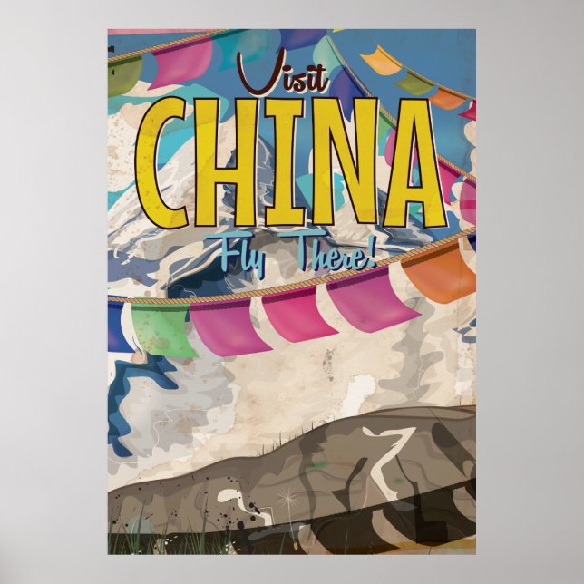 China Vintage resor poster (Framsidan)