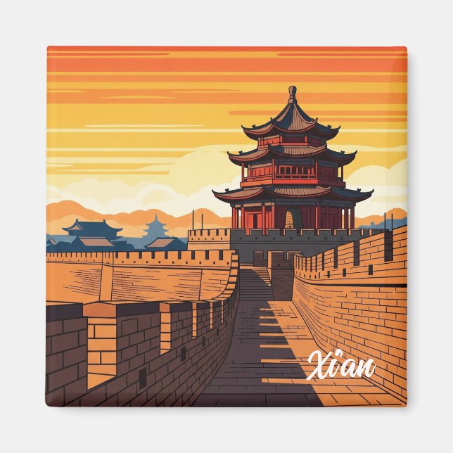 China Xi'an Travel Magnet (Framsidan)