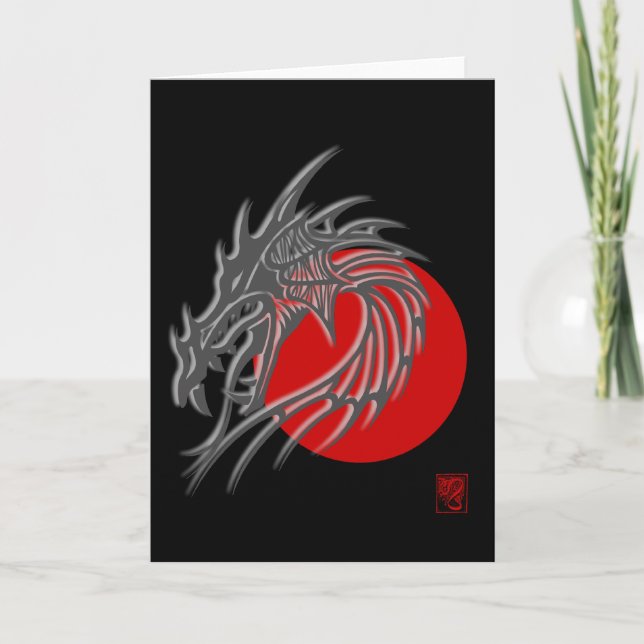 China Zodiac - Dragon Gift Helgkort (Framsida)