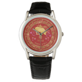 China Zodiac Gris Red/Guld ID542 Armbandsur