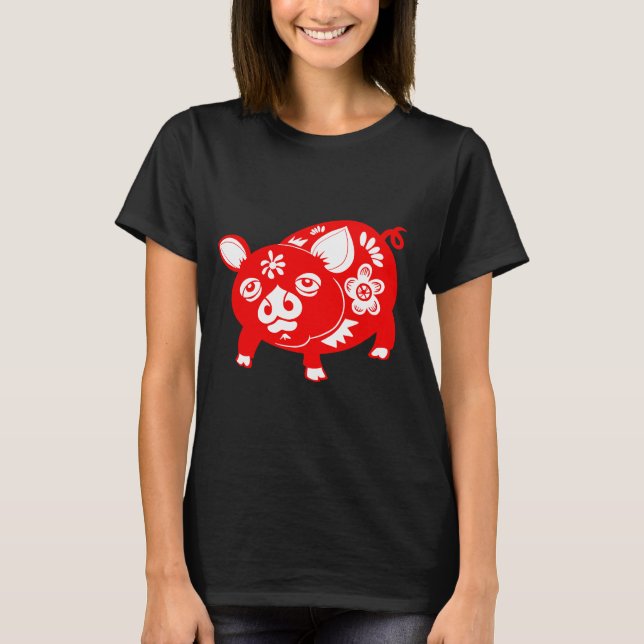 China Zodiac Gris T Shirt (Framsida)