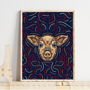 China Zodiac Gris Zodiac Digital Print Poster
