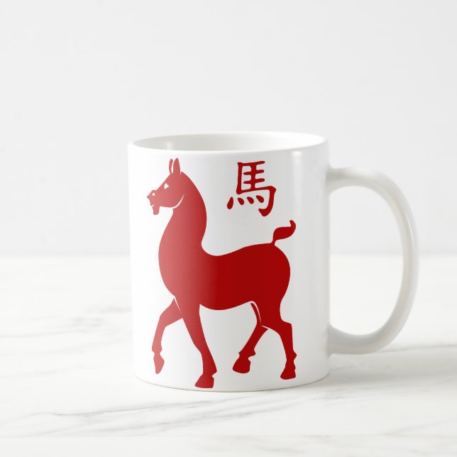 China Zodiac Horse Kaffemugg (Höger)