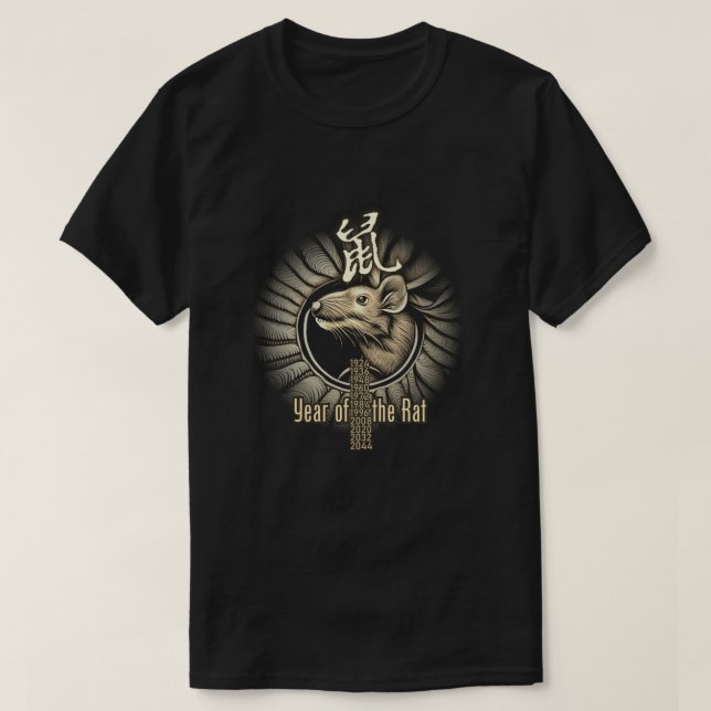 China Zodiac "Råtta" T Shirt (Design framsida)
