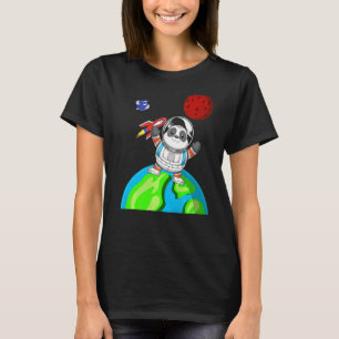 China Zoo Animal Rymden Rocket Astronaut Pand T Shirt
