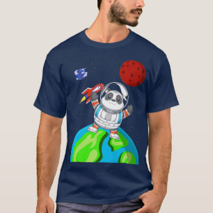China Zoo Animal Rymden Rocket Astronaut Pand T Shirt