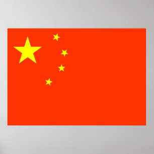Chinaflagga Poster