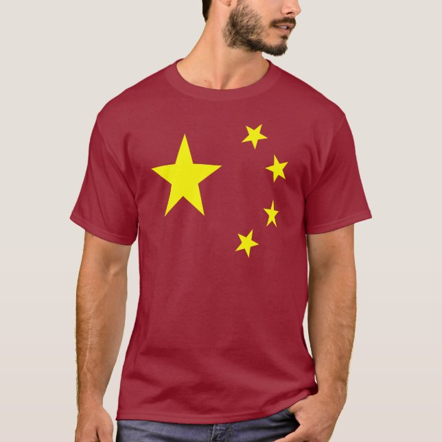 Chinaflaggastjärna Tee Shirt (Framsida)