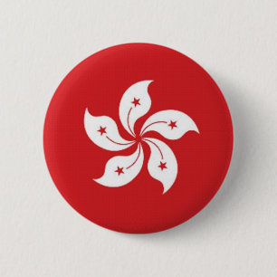 ChinaHong Kong flagga Knapp