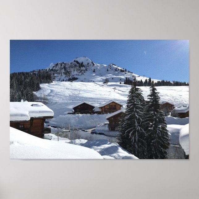 Chinaillon, Haute-Savoie, Fransk Alpernor Poster (Framsidan)