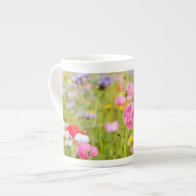 Chinan Flowers Mugg Kopp Bone Benporslin Mugg (Framsida vänster)