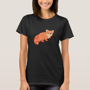 Chinan Red Red Panda Wildlife Forest Animal Red T Shirt
