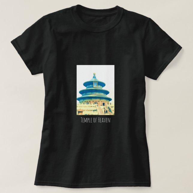 Chinans reseTemple för himlen T Shirt (Design framsida)